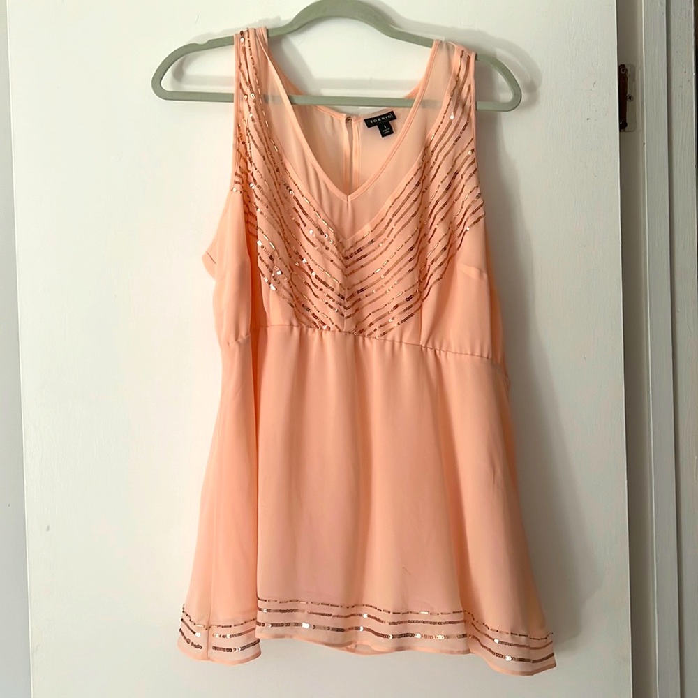Torrid Pink V Neck Tank